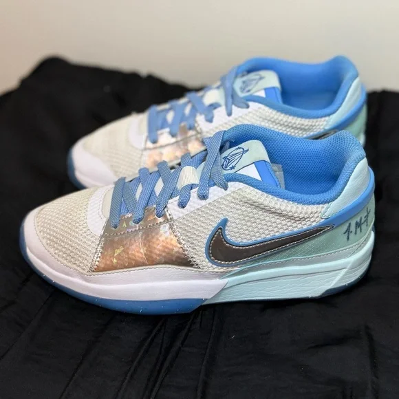 Nike Ja 1 “All Star” Basketball Sneaker in Glacier Blue Size 7Y - Picture 15 of 15